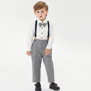 Enfant en bas âge bébé garçons Gentleman vêtements ensembles fête porter des costumes <span class=keywords><strong>pour</strong></span> un an bébé garçon KBLS-036 - Product Image 3