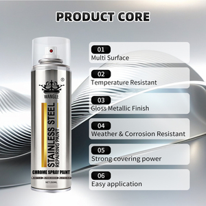 Vernice Spray Cromata ad Alta Lucentezza per Finiture Metalliche e Accessori Auto con Effetto Specchio e Rivestimento Durevole - Product Image 6