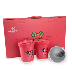 Ice Cream Box Packaging Customized Printing Ice Cream Paper Cup Paper Box With Transparent Lid For Makeups Tools Beauty Blender Packaging