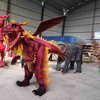 Costume de dragon de dinosaure de marche réaliste de haute qualité pour parc à thème et parc d'attractions