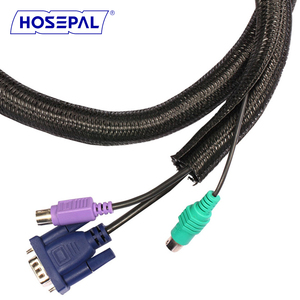 HosePal Split Noise Reduction <strong>Self</strong> Closing <strong>Braided</strong> Cable <strong>Sleeving</strong> Sleeve <strong>Wrap</strong> Wrapping for Wire Harness Loom Management - Product Image 4