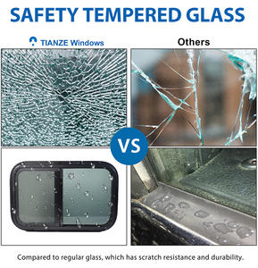 TIANZE 356*559 Vertical Teinté Coulissant RV Windows Camper Car Window pour RV & Window Accessoires - Product Image 2
