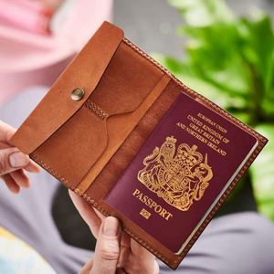Hot Sale Pu Leather Passport Protective Cover Customize Logo <b>Travel</b> Tag <b>Wallets</b> Set Wholesale - Product Image 1
