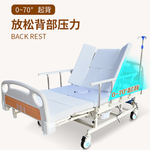 Cama de Hospital Manual Lan Yue de Acero Inoxidable Ajustable para Uso Doméstico y Hospitalario, Cuidado de Pacientes Adultos y Ancianos - Product Image 4
