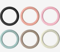 Haltère annulaire lesté en silicone, portable et antidérapant, pour la musculation à domicile, les poids de main et l'équipement de Pilates
