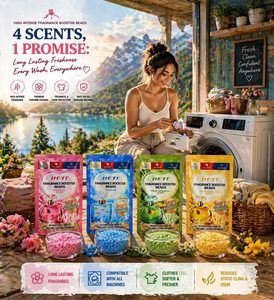 Perles de parfum pour tissus JIETI, mélange de fruits tropicaux, parfum longue durée, adoucissant pour le linge, 26g - Product Image 6
