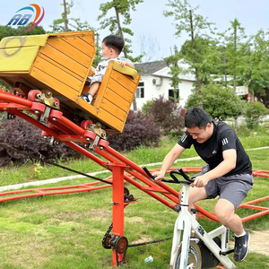 Unpowered Sports Entertainment Juego <span class=keywords><strong>interactivo</strong></span> para padres e hijos <span class=keywords><strong>Bicicleta</strong></span> Pedal humano Montaña rusa - Product Image 3