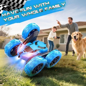 2.4GHz Electric <b>RC</b> Car Juguetes Carros Double Sided Rotating 360 Flips Racing Radio Remote <b>Control</b> Stunt Car for Kids - Product Image 5