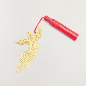 ที่คั่นหนังสือโลหะทองเหลืองสลักลายมังกรและนกฟีนิกซ์แบบกำหนดเอง - Product Image 4