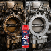 4x 450ml Nettoyant Carburateur Aérosol Injecteur Starter Pulvérisateur Anti-Carbonisation pour Système Moteur et Soupape d'Accélérateur