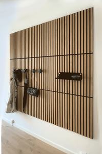 Pannello Acustico in Legno Impiallacciato 60*60cm, Moderno ed Ecologico, Spessore 18mm, per Decorazione Interna, Installazione <span class=keywords><strong>Fai</strong></span>-<span class=keywords><strong>da</strong></span>-<span class=keywords><strong>Te</strong></span>, Insonorizzazione - Product Image 5