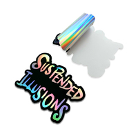 Autocollants d'étiquettes décoratives personnalisées Impression d'étiquettes découpées au laser holographique