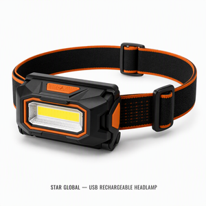 Factory Custom High Lumen Rechargeable LED Headlamp for Night Fishing Sensing <b>USB</b> C Port Waterproof Camping <b>Head</b> <b>Torch</b> - Product Image 5