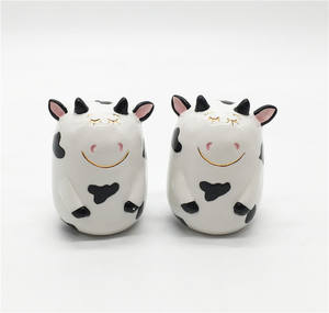 Juego de Salero y pimentero de cerámica de 2 porcelana de dibujos animados de alta calidad personalizada - Product Image 5