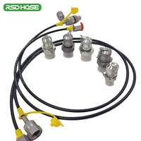 Tuyau de raccordement haute pression DN2/DN3 630 bars pour essais, ligne de test hydraulique pour engins de construction