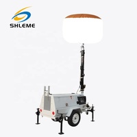 Éclairage de travaux routiers 6kw LED Type générateur de tour d'éclairage portable avec remorque