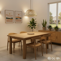 Lampe suspendue en bambou tressé personnalisée, luminaire suspendu créatif en forme de panier, luminaire moderne pour salle à manger, salle de bain, décoration LED