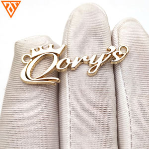 Etichette Decorative Personalizzate in Metallo Smaltato per Abbigliamento, Fornitura di Modelli 3D, Taglio Dritto Accettato - Product Image 2