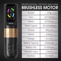 ABS Zetton 2400mAh 3.5mm/4.0mm slaglengte borstelloze motor direct drive professionele draadloze tatoeagemachine pen voor artiesten lichaamskunst