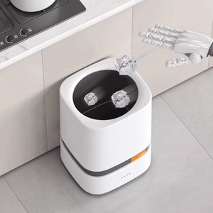 15L công suất lớn tự động đóng bao rác bin hộ gia đình văn phòng giấy giỏ phát hiện hai lớp Thùng rác có thể hộ gia đình công cụ - Product Image 1