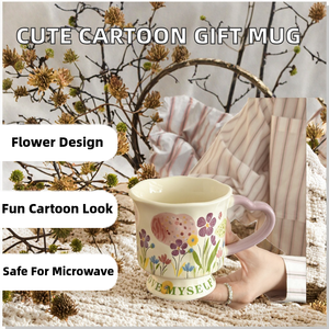 แก้วเซรามิกดีไซน์การ์ตูนสุดหรู คุณภาพสูง ใช้กับไมโครเวฟและเครื่องล้างจานได้ ใช้ซ้ำได้ เหมาะสำหรับเป็นของขวัญและในโอกาสต่างๆ - Product Image 2