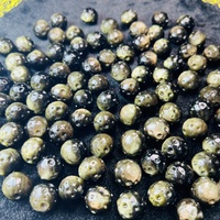 Vente en gros de sphères de lune en obsidienne dorée et argentée de haute qualité de 15 mm pour la fabrication de bijoux, de pendentifs et de bracelets DIY