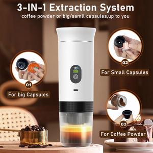 Máy pha cà phê di động <span class=keywords><strong>3</strong></span> trong <span class=keywords><strong>1</strong></span>, sử dụng ngoài trời, cắm trại, gia đình, tự làm nóng nhanh, sạc lại được, máy pha cà phê espresso cầm tay - Product Image 3