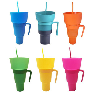 Seaygift 2023 nuevo Tik Tok pop 32 oz Mainstays plástico cambio de color estadio vaso taza con aperitivo tazón palomitas de maíz y taza de bebida - Product Image 2