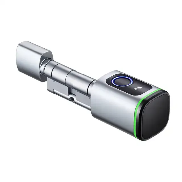 Smart Lock Cylinder Tuya TTlock App Control Fingerprint Keyless Entry Biometric Digital Lock for Home Office Hotel