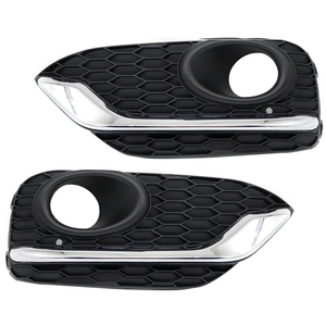 Pour Accord Crosstour 2013 - <span class=keywords><strong>2018</strong></span> pare-chocs avant antibrouillard couverture Grille Chrome paupière moulage bande garniture antibrouillard lunette cadre - Product Image 1