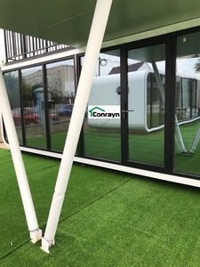 Boitier mobile en alliage d'aluminium, petite maison avec bibliothèque, petite maison, café, Pop-Up pour usage Commercial et résidentiel - Product Image 4