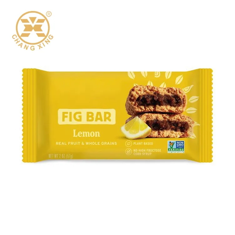 Protein/Chocolate/Granola Bar Packaging Bar Wrappers Energy Bar Flat seal Foil Packaging Bags Bar Wrapper