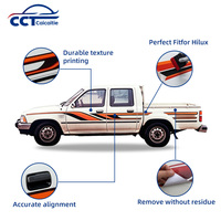 Autocollant latéral pour Toyota Hilux 4x4 Double Cab 1994 – Décalcomanie de carrosserie, bandes et lignes en vinyle
