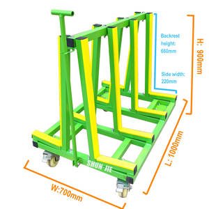 באיכות גבוהה תכליתי אחסון מדף זכוכית מדף אחסון מסגרת עגלת לעץ, פלדה או אלומיניום - Product Image 4