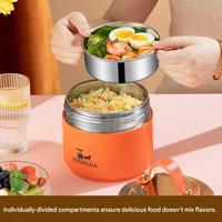 Stoples Makanan Vakum Isolasi Stainless Steel 1,8L untuk Makanan Panas dan Dingin, Mulut Lebar, Anti Bocor, untuk Dewasa, Tahan Panas hingga 10 Jam