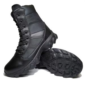 Botas de Trabajo Negras Personalizadas de Alta Calidad TSB12, con Mangas de Tela Oxford 1000D y Cremallera Lateral - Product Image 2