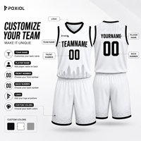 Conjunto de Uniforme de Baloncesto Personalizado, Camiseta y Pantalones Cortos Sublimados, Nombre y Número Personalizados, Ropa Deportiva OEM para Clubes, Escuelas, Equipos Juveniles y Adultos