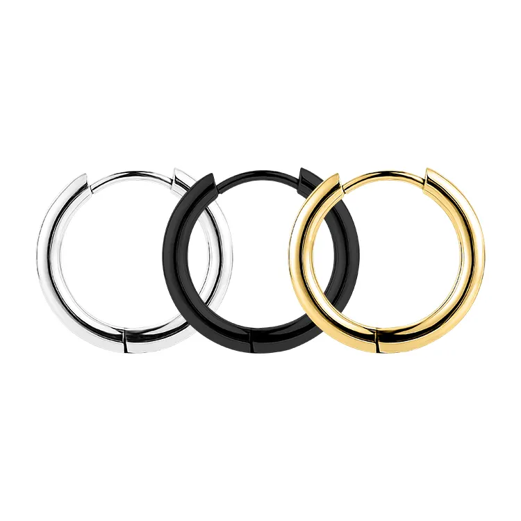 Trendy Diy Prime orecchino Piercing orecchini in oro segmento incernierato setto Clicker anello donna uomo Piercing gioielli