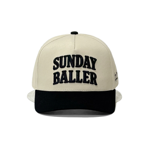 Nón kết nam chất lượng cao, thêu hai màu đen và be, logo tùy chỉnh, kiểu dáng thể thao, mũ bóng chày. - Product Image 2