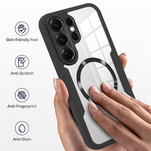 Coque de téléphone transparente magnétique à chargement sans fil avec protection 360° pour Samsung Galaxy S26 Ultra S26+ S26 S25 <span class=keywords><strong>FE</strong></span> A17 A07 - Product Image 3