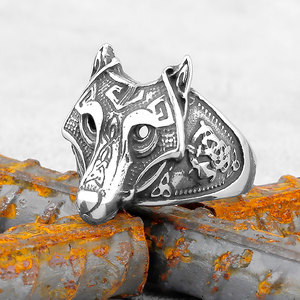 <span class=keywords><strong>Anello</strong></span> Vichingo in Acciaio Inossidabile 316L all'Ingrosso, con Lupo, Valknut, Vegvisir, <span class=keywords><strong>Albero</strong></span> <span class=keywords><strong>della</strong></span> <span class=keywords><strong>Vita</strong></span>, Ancora, <span class=keywords><strong>Anello</strong></span> Sigillo Nautico da Motociclista, Pronto per la Spedizione (RTS) - Product Image 6