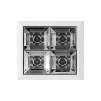 18W A MENÉ le downlight neuf-rectangle-grille anti-éblouissement linéaire enfoncée a mené la lumière carrée de tache de l'épi LED vers le bas lumière