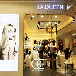 Vente flash : Design de magasin de coiffure, présentoir de salon de coiffure, design d'intérieur 3D, décoration de magasin de perruques, comptoir de présentation - Product Image 6