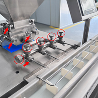 Machine d'injection de crème feuilletée Eclair à haut rendement Sanhe pour la machine de remplissage latérale de Croissant de gâteau de pain