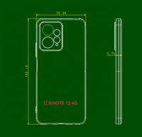 Weview Coques de téléphone portable en TPU ultra-minces de 1,0 mm, écologiques, imperméables, antichoc, vente en gros pour Redmi Note 12 4G