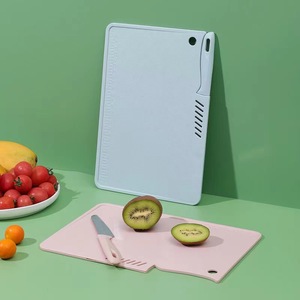 Cutting Board And Fruit Knife Combo Multi Functional Portable Kitchen Set Rectangle Dishwasher Safe - Product Image 1