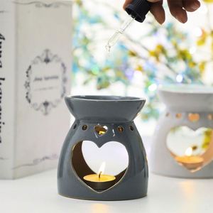 Hot Sale Hearts, Hollow Ceramic Oil <b>Burner</b> Wholesale Ceramic Wax Melter Warmer Lamp <b>Candles</b> Essential Oil Incense <b>Burners</b> - Product Image 3