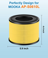 Filtre de remplacement AP-S0610L pour purificateur d'air MOOKA AP-S0610L, filtre HEPA 3-en-1 avec charbon actif
