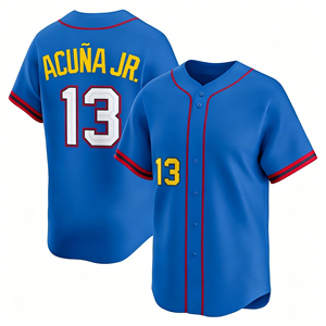 Jersey Bordir Baseball All Star Liga Nasional Amerika 2025  Nama dan Nomor Dapat Disesuaikan  Ukuran Amerika Jersey Pemain - Product Image 2