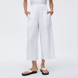 Pantalon Capri Athlétique Ample et Court, Respirant, Séchage Rapide, Taille Haute Élastique, Coupe Droite Large, Idéal Sport et Loisirs - Product Image 2